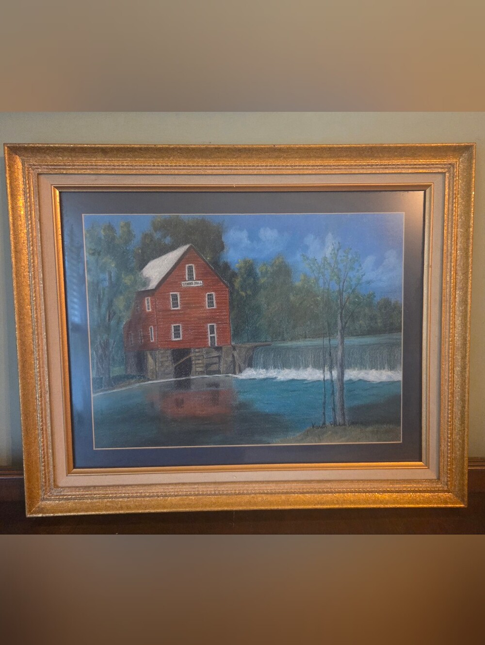 Starrs Mill Framed & Matted By Karen Perdue Davis